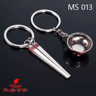 Móc Khóa Đôi Độc Chén Đũa cho tình yêu- MS013
