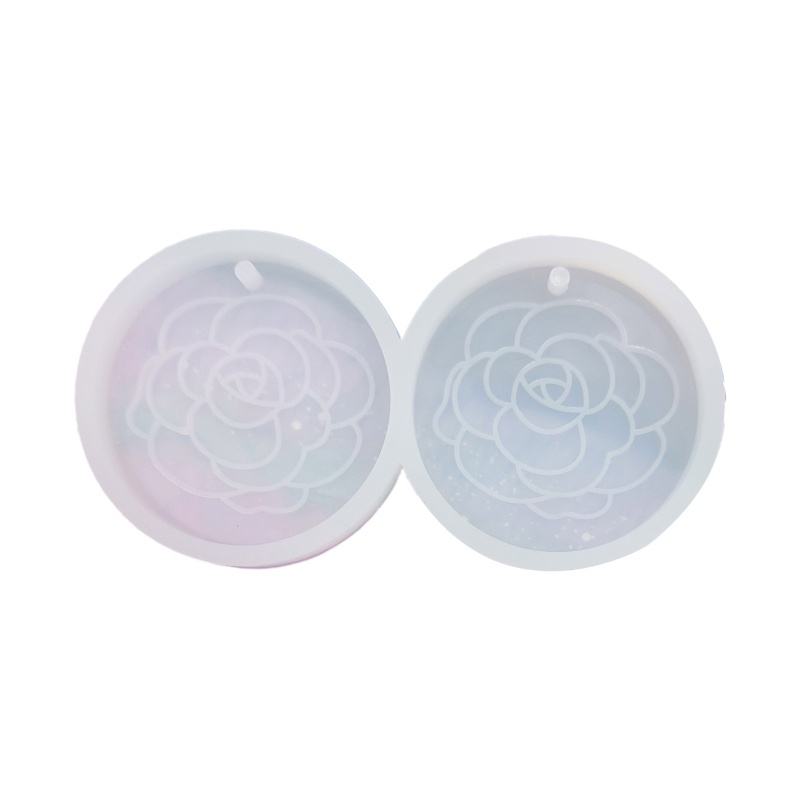 Sa Khuôn Silicone Hình Tròn Làm Móc Khóa Thủ Công