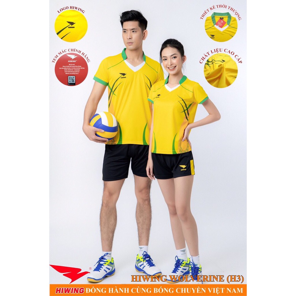 - Bộ bóng chuyền nam nữ Hiwing chính hãng 05 màu mới