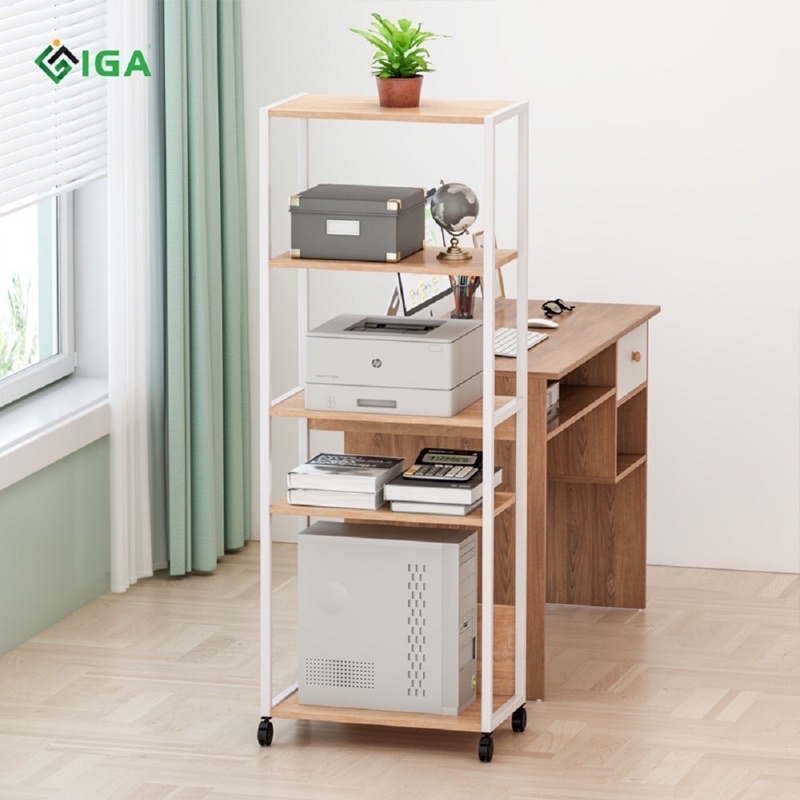 kệ giá để đồ đa năng có bánh xe , kệ để máy in văn phòng GM65