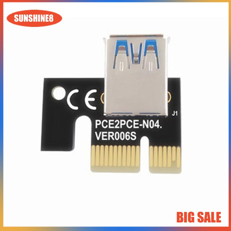 【SUN】[99K]Cáp mở rộng USB 3.0 PCIE Riser Ver 009S Express 16X 6 Pin Power Cable