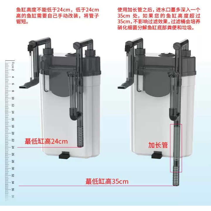 Lọc Treo Sobo SF150F SF350F SF550F - Lọc Treo 3 trong 1 Cho Bể Cá Để Bàn