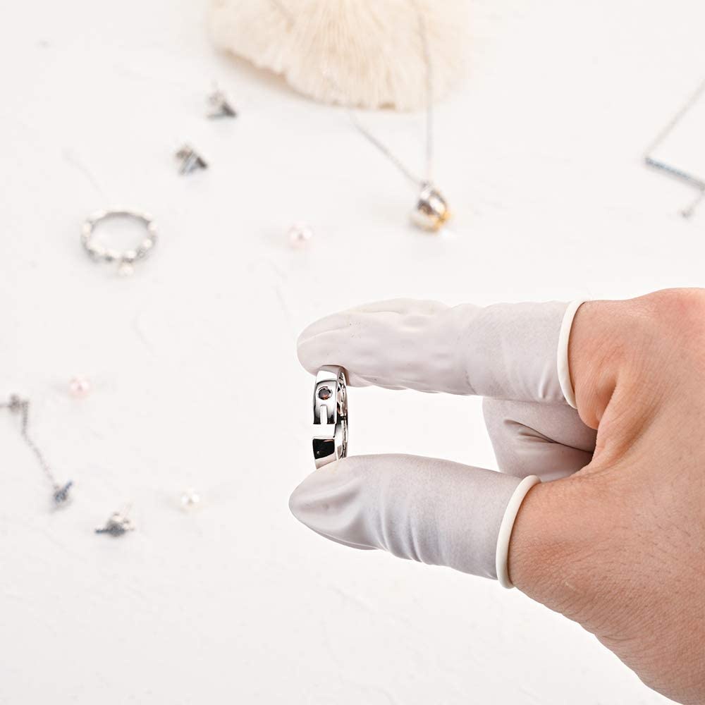 Bộ 100 Bao Ngón Tay Cao Su Latex Chống Tĩnh Điện Bảo Vệ Ngón Tay Khi Xăm Hình