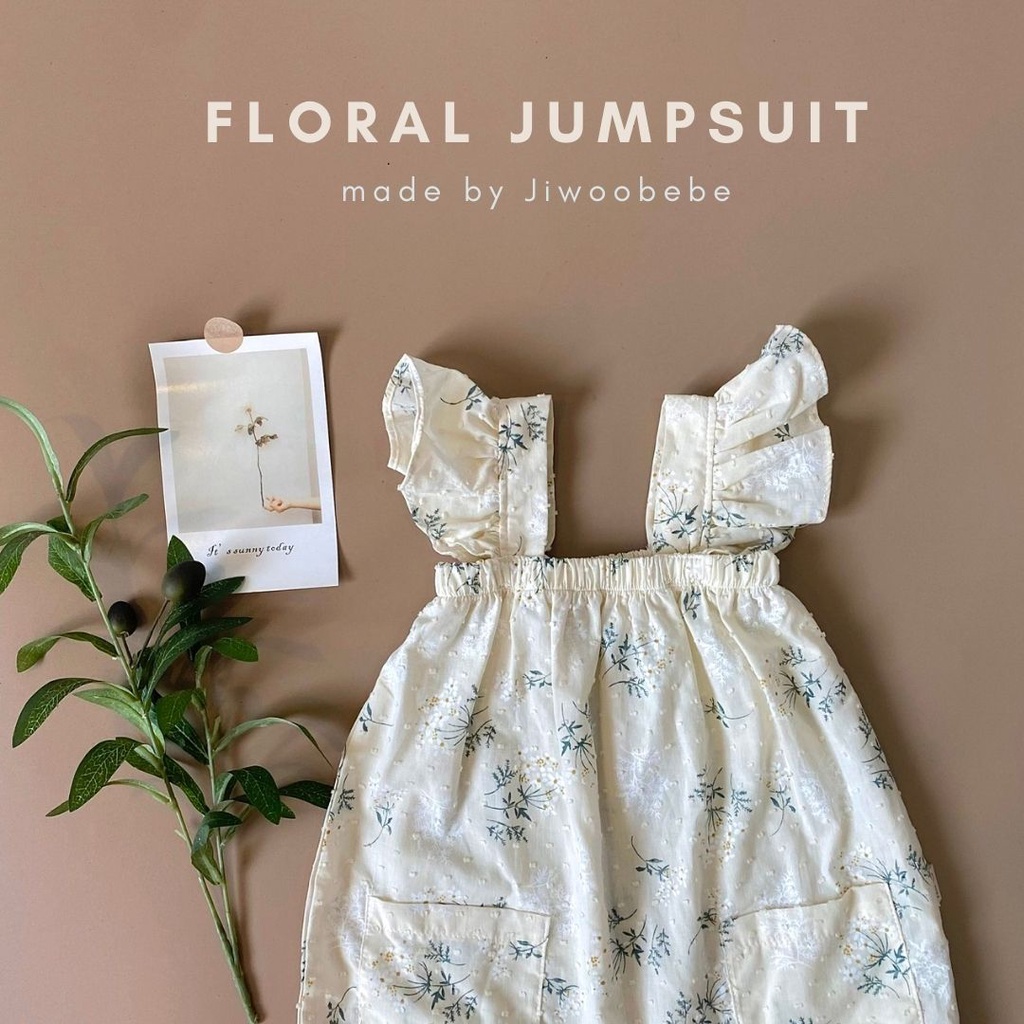 - Romper Liền Thân, Jum Bé Gái Hoạ Tiết Hoa Nhí