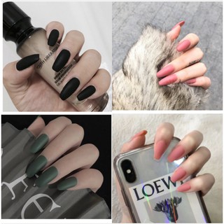 Bộ Móng Tay Giả Trang Trí Nghệ Thuật Bộ 24 móng tay giả không phai màu đẹp mắt phong cách Âu Mỹ