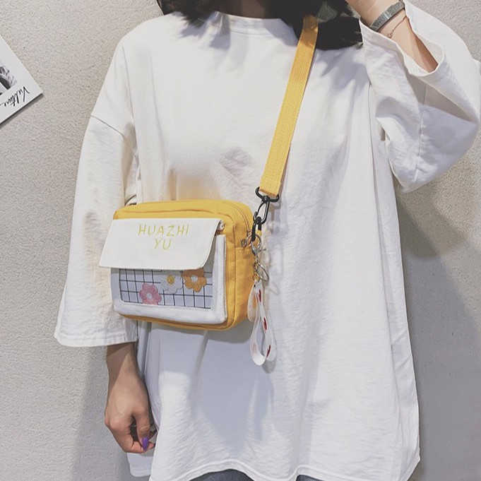 Túi đeo vai đeo chéo mini chất liệu vải canvas cao cấp thời trang Hàn Quốc | BigBuy360 - bigbuy360.vn