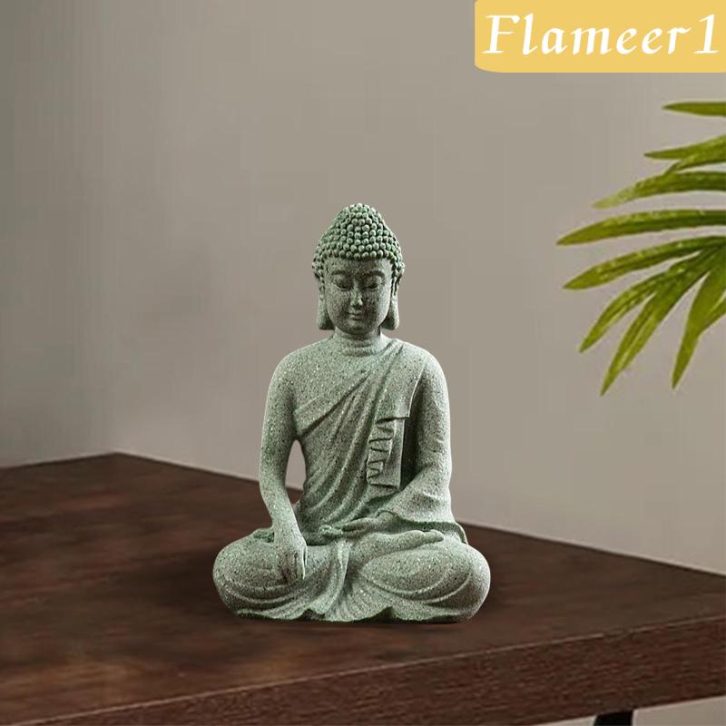 Mô Hình Tượng Phật Bằng Đá Cát Độc Đáo Dùng Trang Trí Nhà Cửa / Ngoài Trời 1