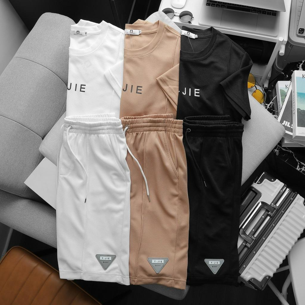 Bộ thể thao nam PackHorse - Thun cotton mịn dệt mắt tổ ong cao cấp, thoải mái vận động MJ4M2021