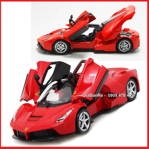 Xe Mô Hình Kim Loại Siêu Xe La Ferrari Tỉ Lệ 1/32 - Đỏ - 9685d