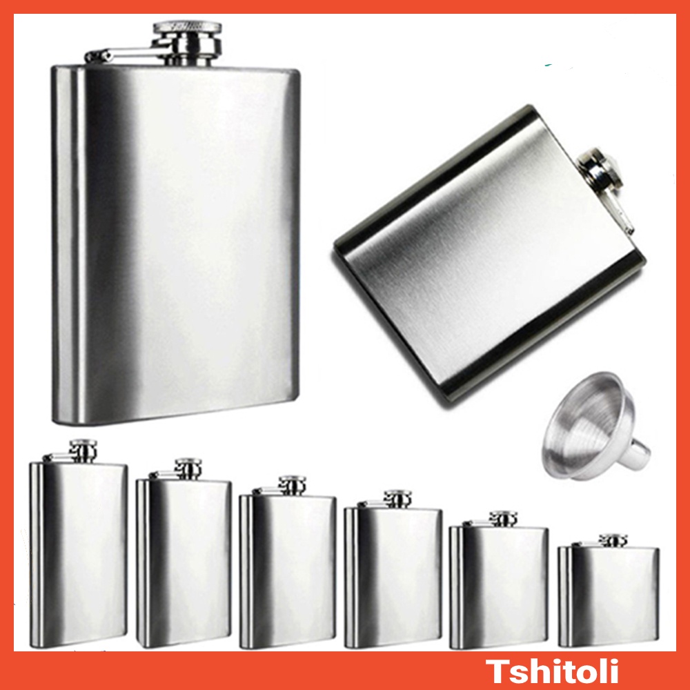 Bình đựng rượu mini bằng Inox nhỏ gọn 4oz-10oz