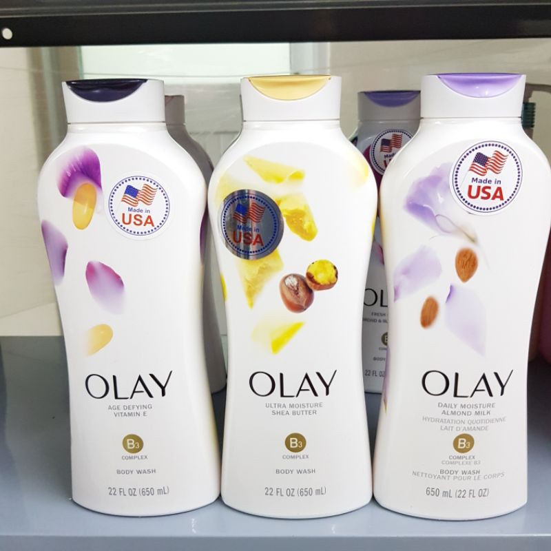 Sữa Tắm Dưỡng Da,Dưỡng Ẩm OLay Fresh Outlast Body Wash Mỹ 650ml