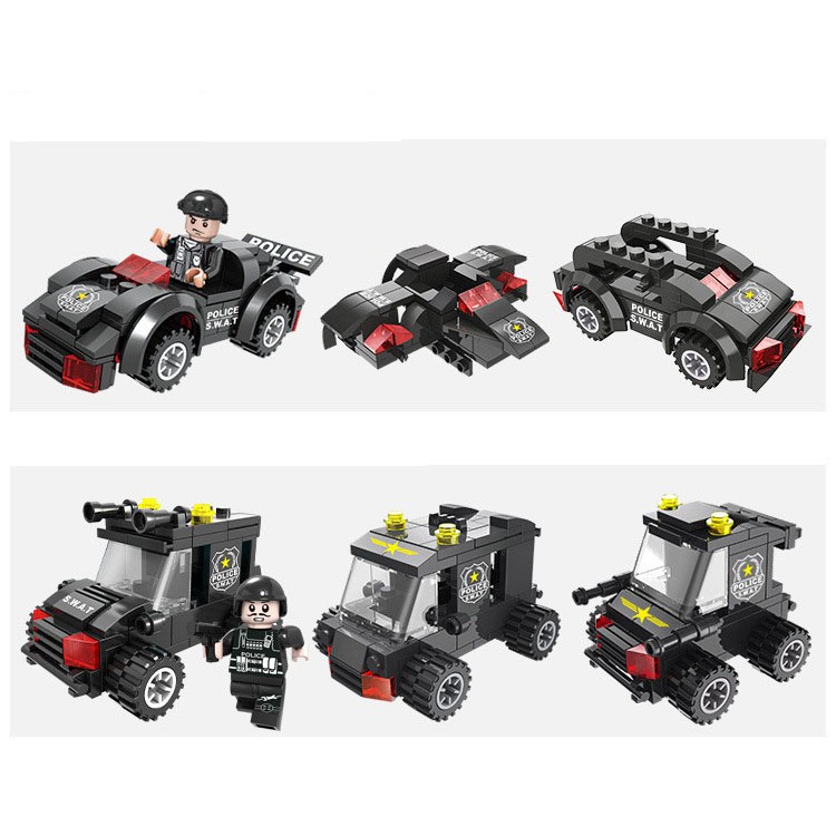 bộ lego đội cảnh sát 750+ chi tiết