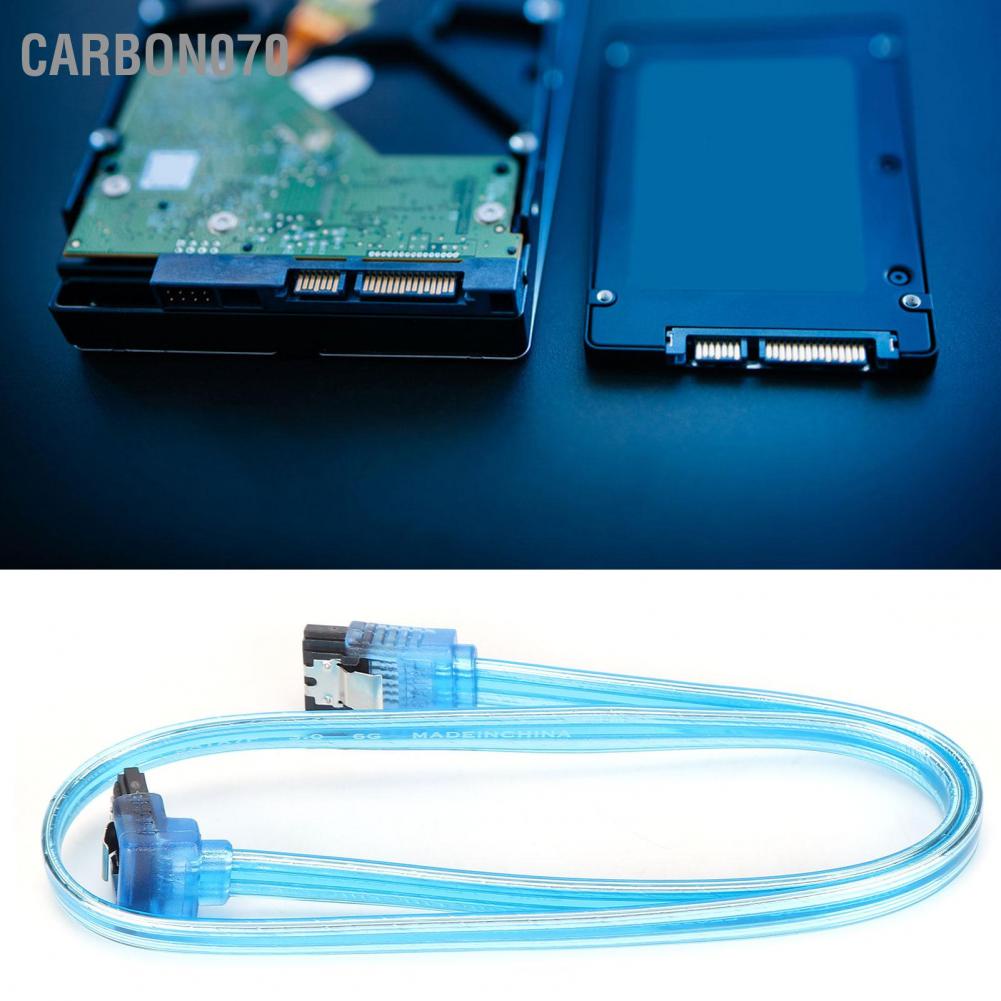 🌟Hàng Sẵn Cáp Sata 3.0 Trạng thái rắn Dữ liệu cổng nối tiếp trong suốt với để truyền máy tính PC【Carbon070】