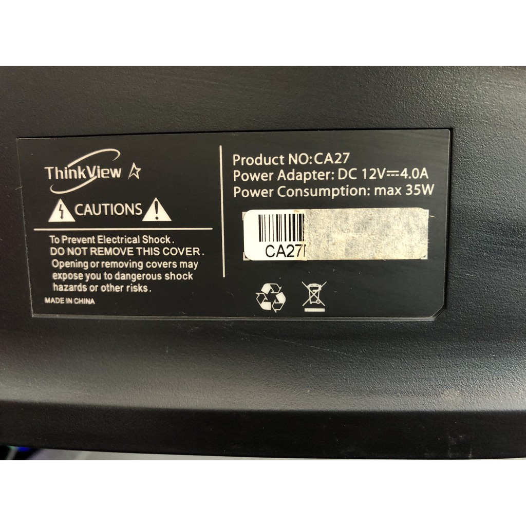 Màn hình LCD 27” ThinkView CA27 FHD 75Hz Gaming Monitor Cong - 2ND | BigBuy360 - bigbuy360.vn