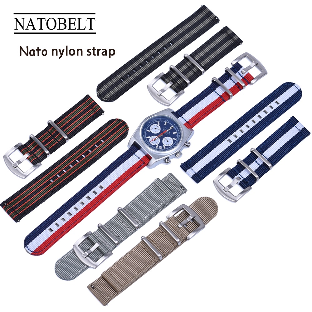Dây Đeo Nylon Thay Thế 18mm 20mm 22mm Tháo Gỡ Nhanh Cho Đồng Hồ Đeo Tay