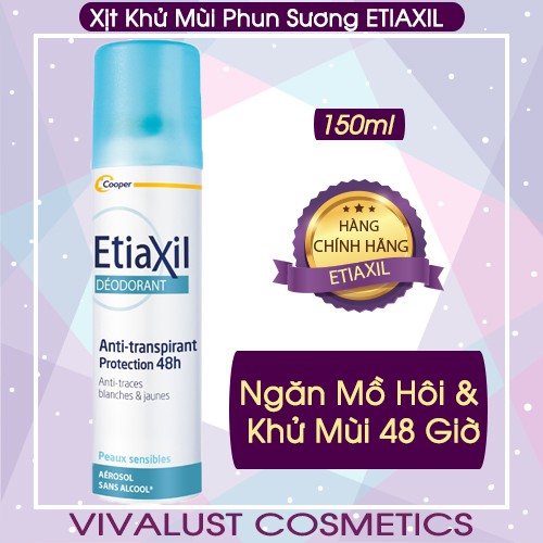 [Chính hãng] Xịt Khử Mùi ETIAXIL Dạng Phun Sương 150ml (Aerosol)