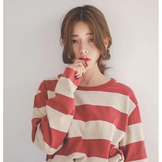 ÁO THUN TAY DÀI SỌC FREESIZE <65kg