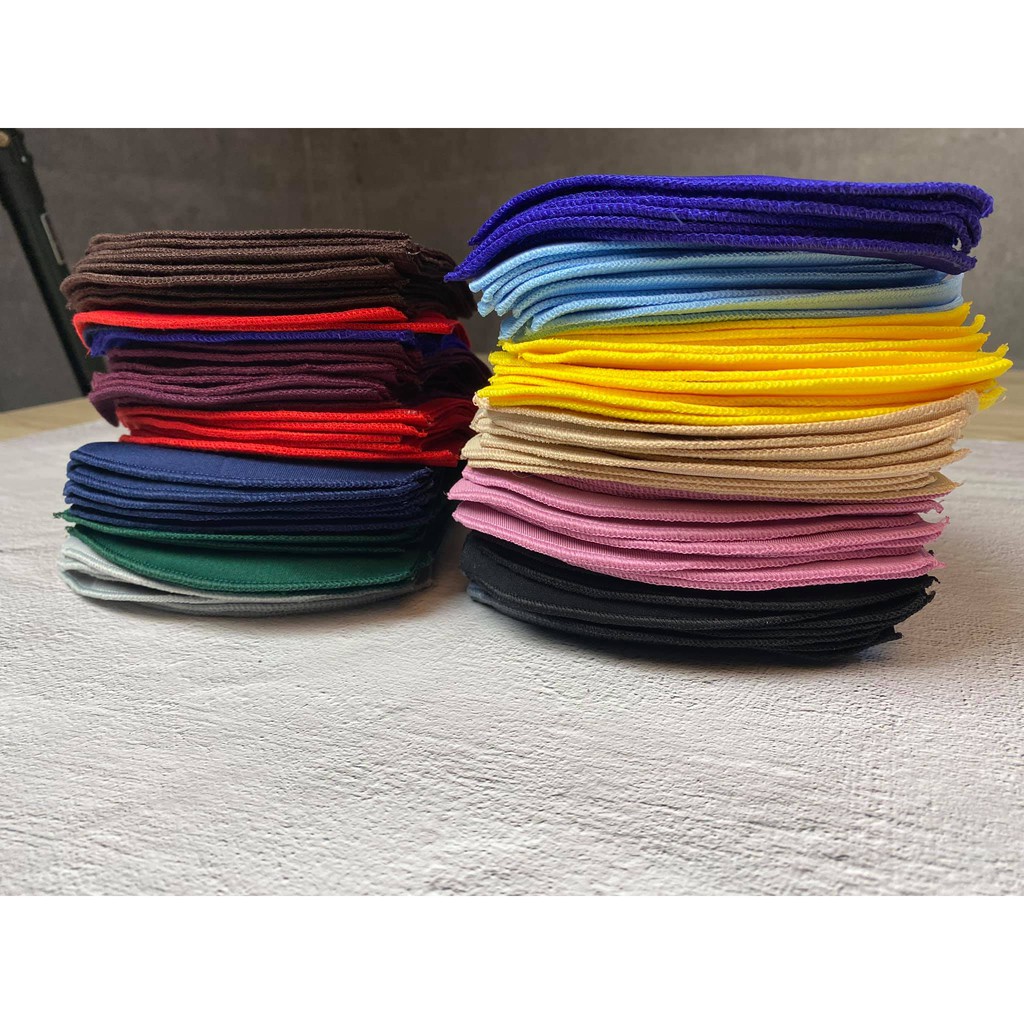 Khẩu trang 3d vải su nhiều màu đen, trắng cho người lớn size m lọc bụi (bịch 10 cái) | BigBuy360 - bigbuy360.vn