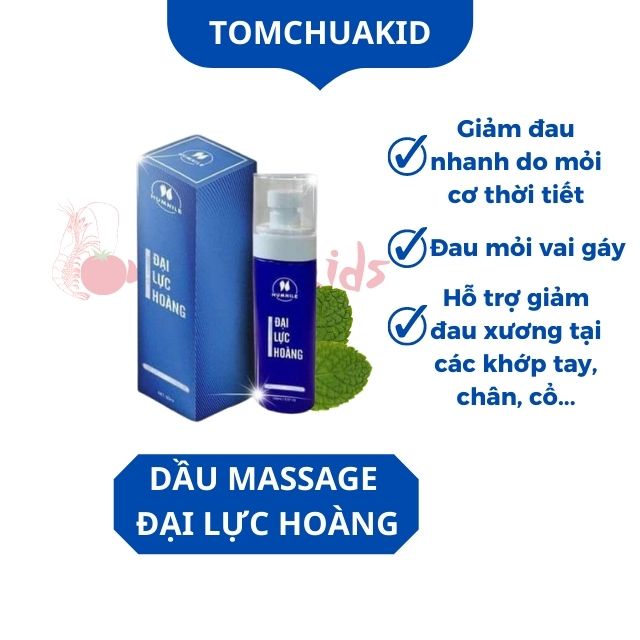 Dầu xoa bóp Đại Lực Hoàng 150ml hỗ trợ giảm đau các bệnh cơ xương khớp- Dầu massage giảm đau mỏi cơ do thời tiết