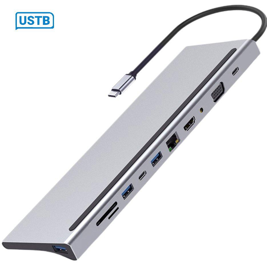 Hub Chuyển Đổi Usb Type C Cho Laptop Vga Rj45