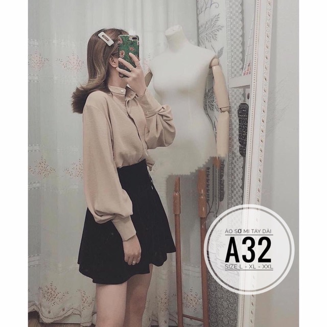 Bigsize Áo sơ mi tay dài A32