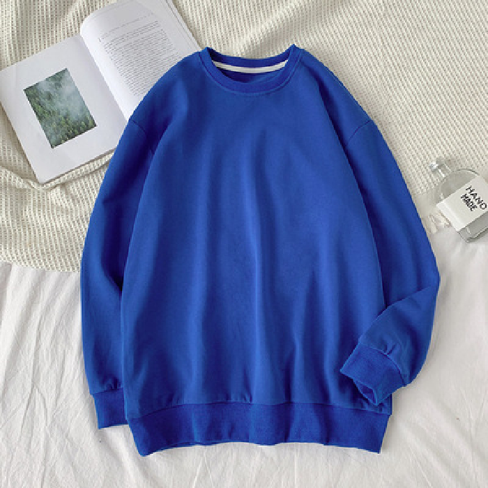 Áo sweater 63 màu tùy chọn màu trơn hàn quốc cho nữ