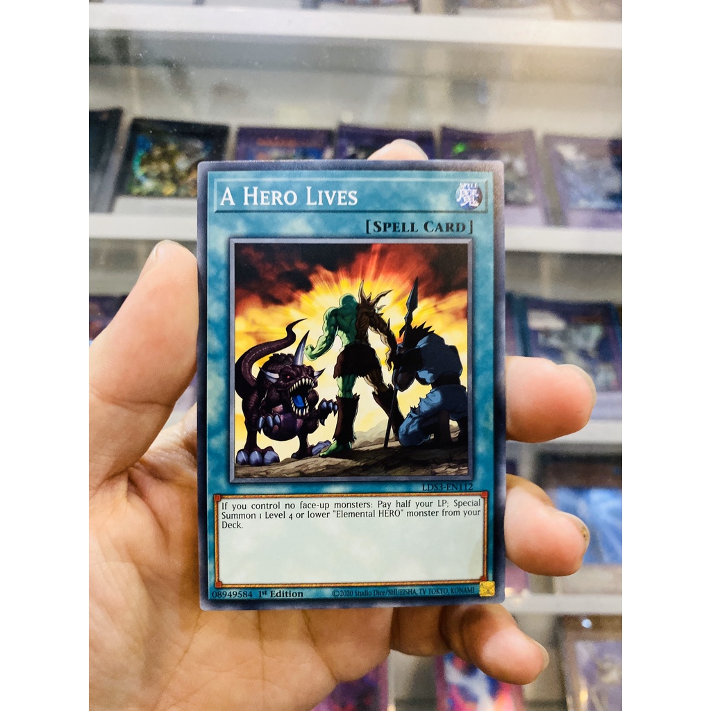 Thẻ Bài YugiOh! Mã LDS3-EN112 - A Hero Lives - Common - 1st Edition