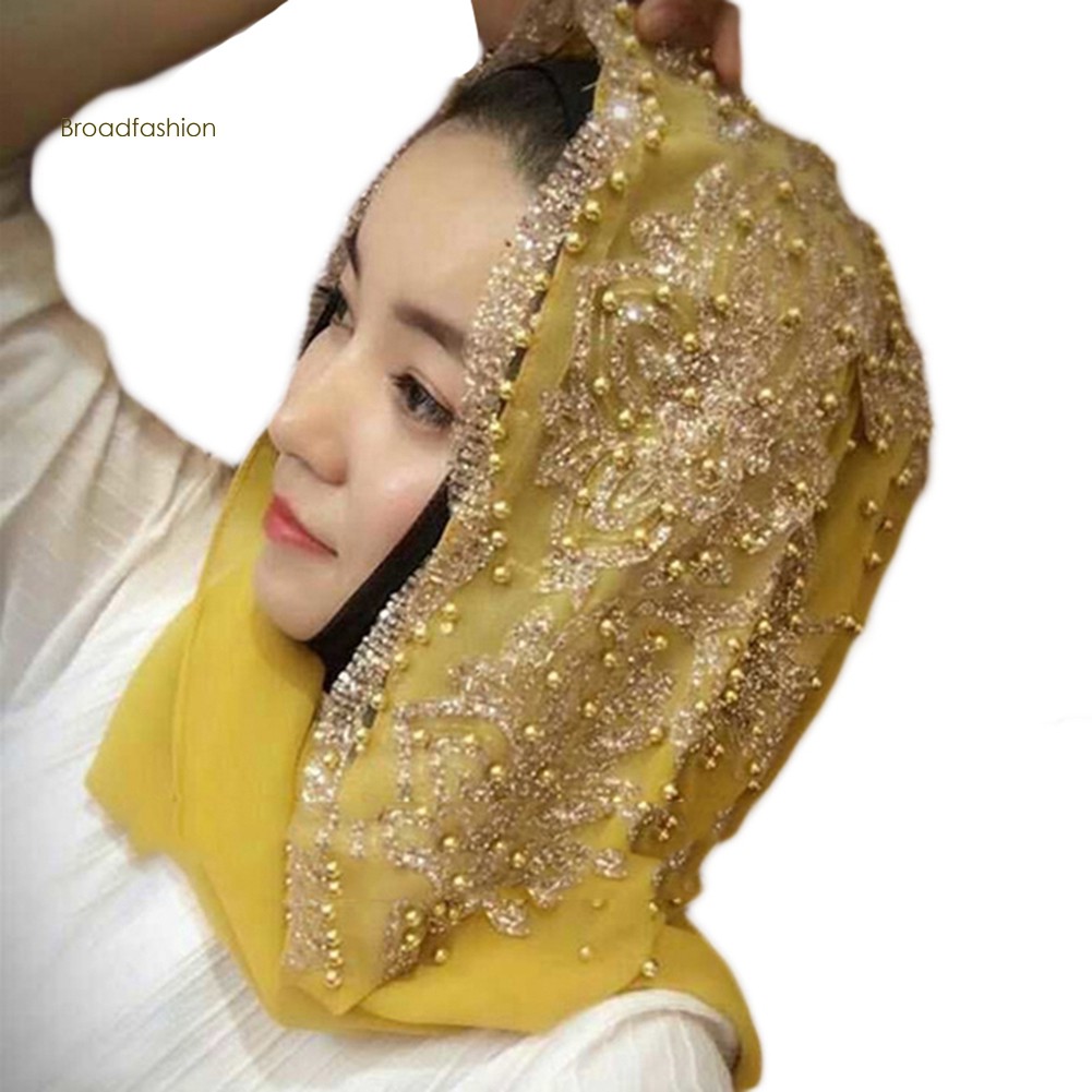 Khăn trùm đầu Hijab phong cách hồi giáo thời trang cho nữ