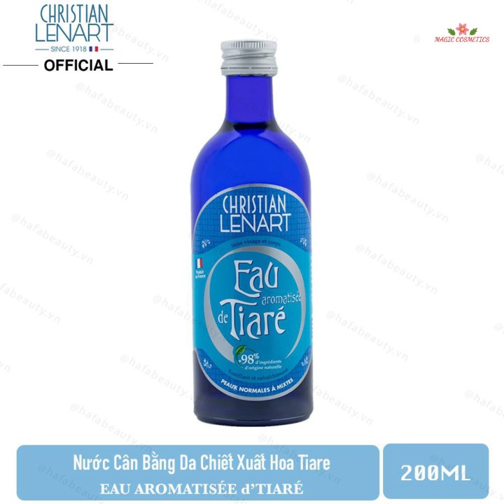 [Mã giảm giá] Nước Hoa Hồng Chiết Xuất Từ Cánh Hoa Tiaré Christian Lenart Eau Aromatisée De Tiaré 200ml