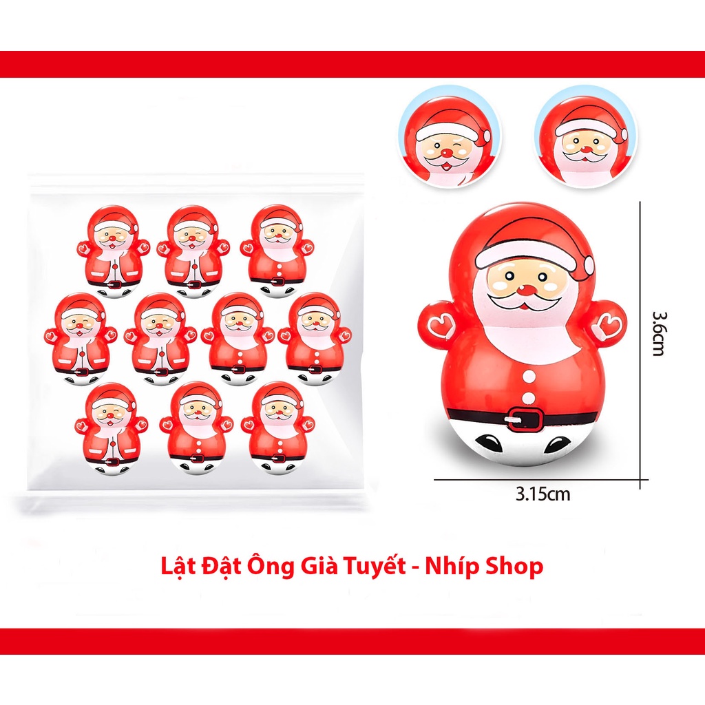 [Mã LIFE2403ALL giảm 10% đơn 50K] Combo lật đật mini Squidgame trò chơi con mực, lật đật ông già noel