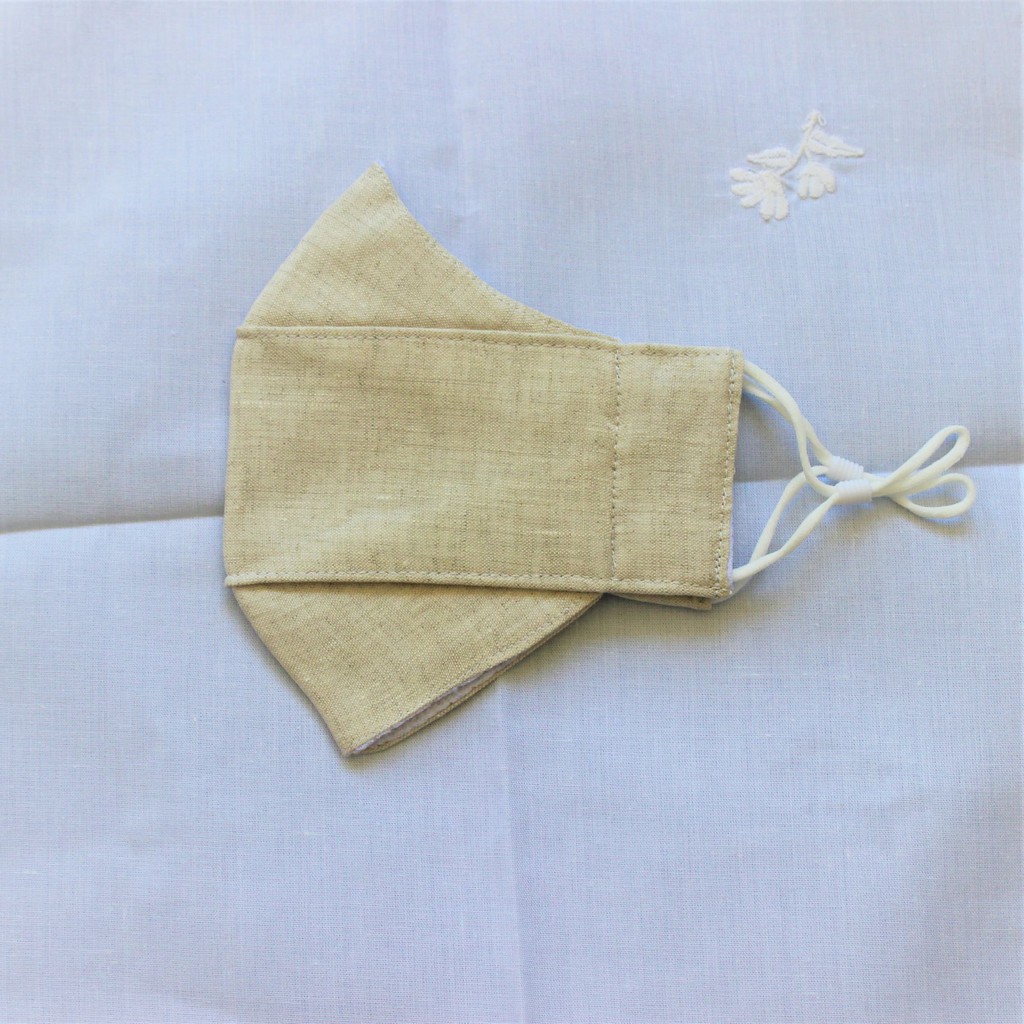 Khẩu trang vải kháng khuẩn linen 3 lớp 3D - linen 3 layer face mask 3D | BigBuy360 - bigbuy360.vn