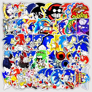 Bộ 51 Sticker hoạt hình Nhím Sonic