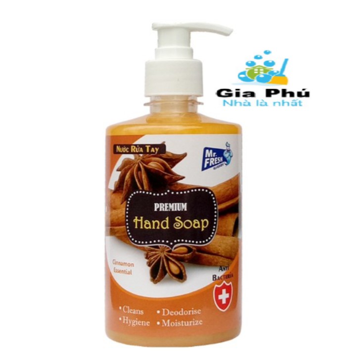 Nước rửa tay khủ mùi diệt khuẩn Mr Fresh 500ml Gia Phú ( Hương Quế )