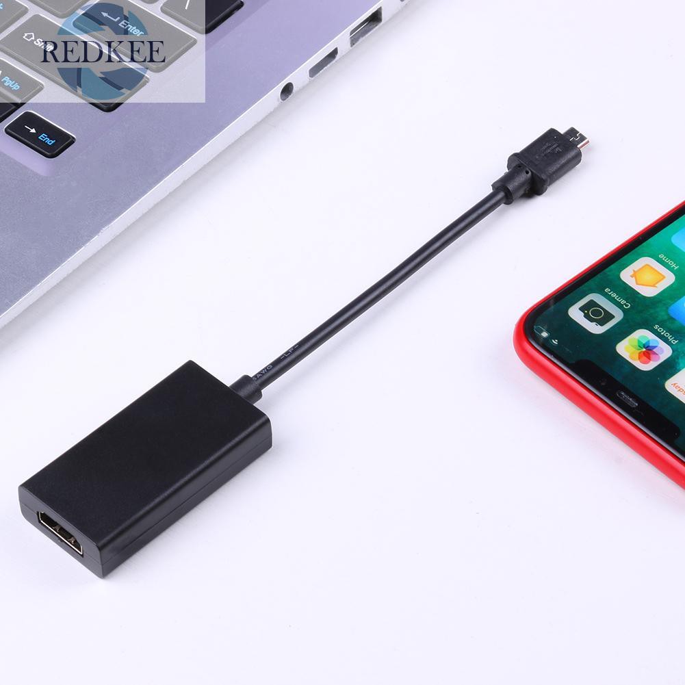 Cáp Chuyển Đổi Từ Redkee Micro Usb Sang Hdmi 1080p 5pin Sang 11pin Cho Hdtv