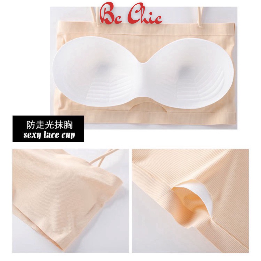 Áo Bra Nữ đúc su Không Gọng Nâng Ngực tôn vòng một gợi cảm mẫu B8881 BC_CHIC LINGERIE