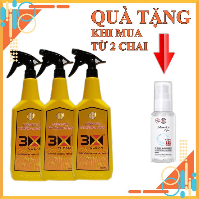 (SIÊU SALE) Dung dịch tẩy rửa đa năng 3x clean ( tẩy rửa dầu nhớt, làm sạch lốp xe, yên xe, inox, kính...