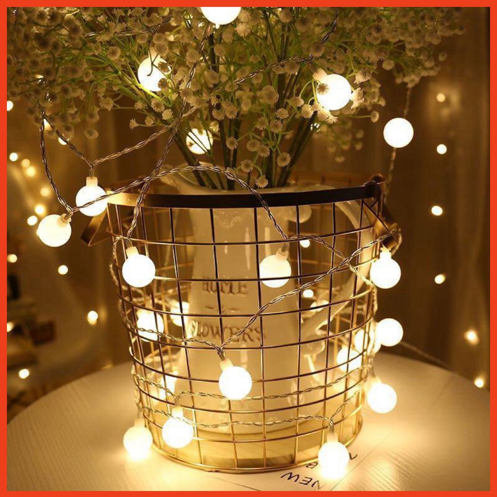 Dây Đèn Led Bóng Hình Tròn ?Freeship? Đèn Led Trang Trí Tiệc Cherry Ball