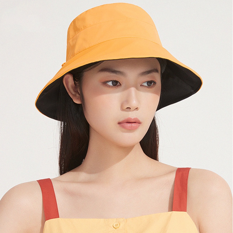 Mũ rộng vành CAMEL chống nắng chống tia UV sử dụng được hai mặt thời trang đi biển dành cho nữ