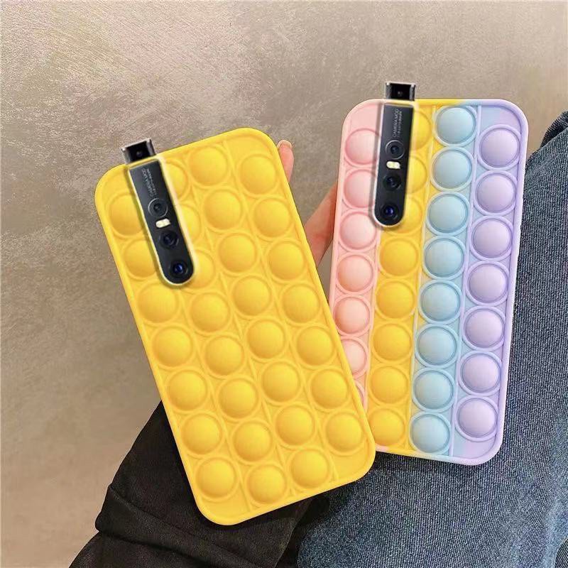Ốp Điện Thoại Silicon Cho Xiaomi Redmi Note 10 9 8 7 K40 K20 Pro 9s 9C 9A 8A 9 9T Mi 10T 11 10 9T Pro 9 8 A3 10T Lite CC9 Poco X3 M3 Pro F3 C3 Pop It Fidget Push