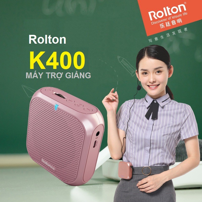 [Mã ELHACE giảm 4% đơn 300K] Loa trợ giảng đa năng 4 trong 1 ROLTON K400