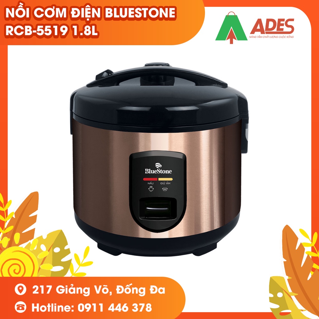 [Mã 154ELSALE2 giảm 7% đơn 300K] Nồi cơm điện Bluestone RCB-5519 1.8L - Bảo Hành Chính Hãng 2 Năm