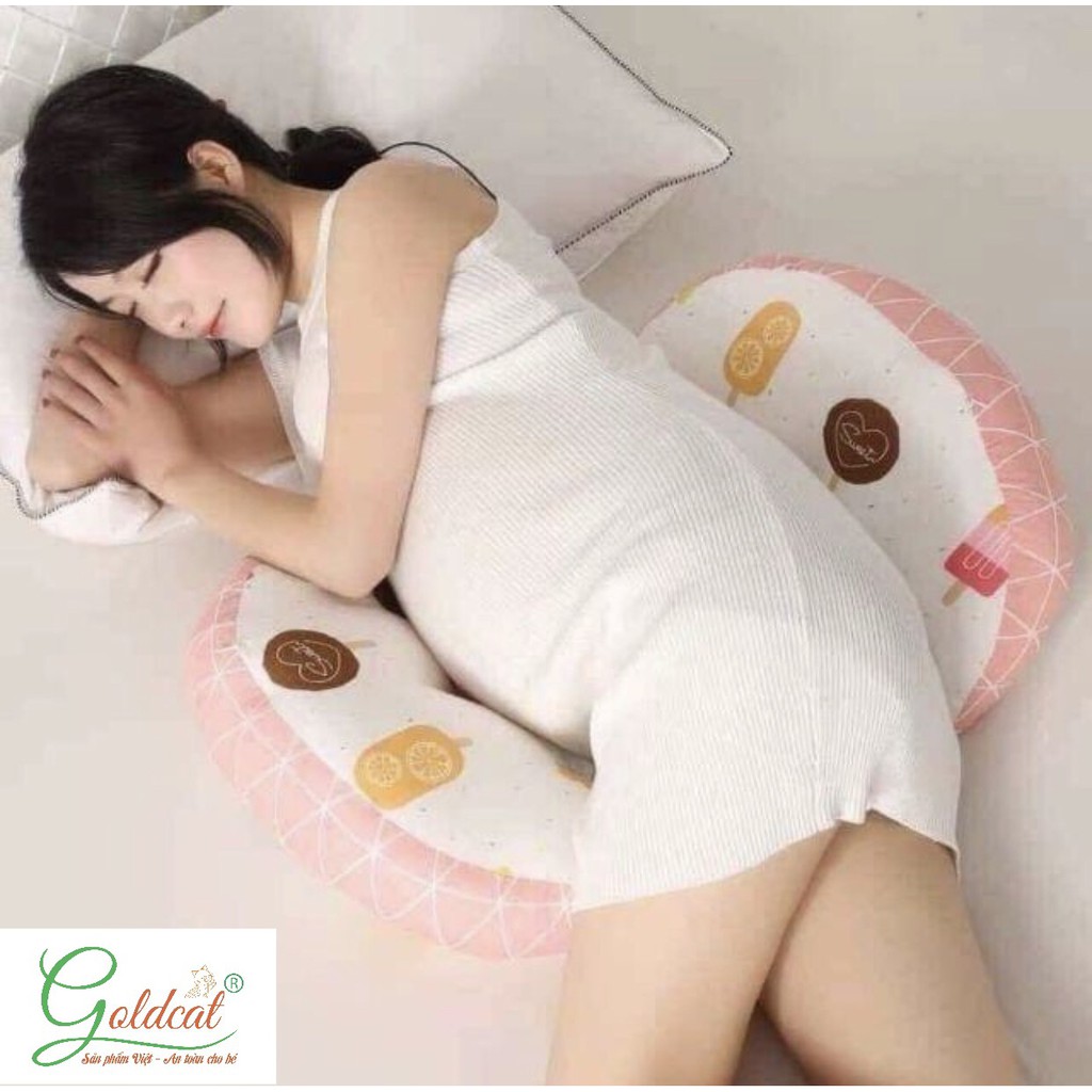 (Size lớn)Gối bà bầu cánh tiên đa năng Goldcat trọng lượng lên tới 1kg.