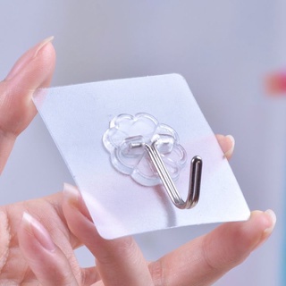 Móc dán tường siêu dính trong suốt chịu lực tốt, móc treo đồ tiện dụng 6x6 cm