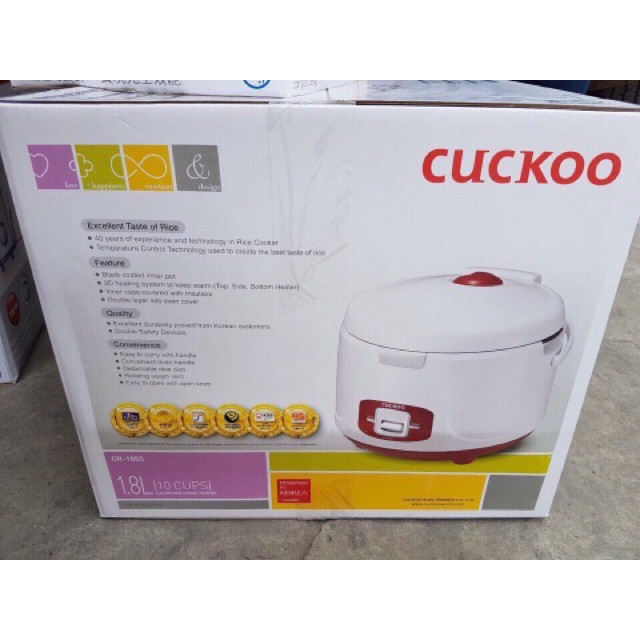 [Mã ELHADEV giảm 4% đơn 300K] Nồi cuckoo 1,8L Cr-1055/ cr-1065