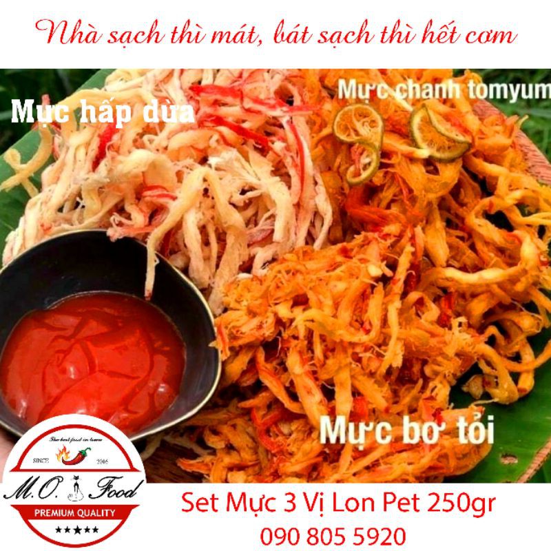 Khô Mực Mix 3 vị 250gr