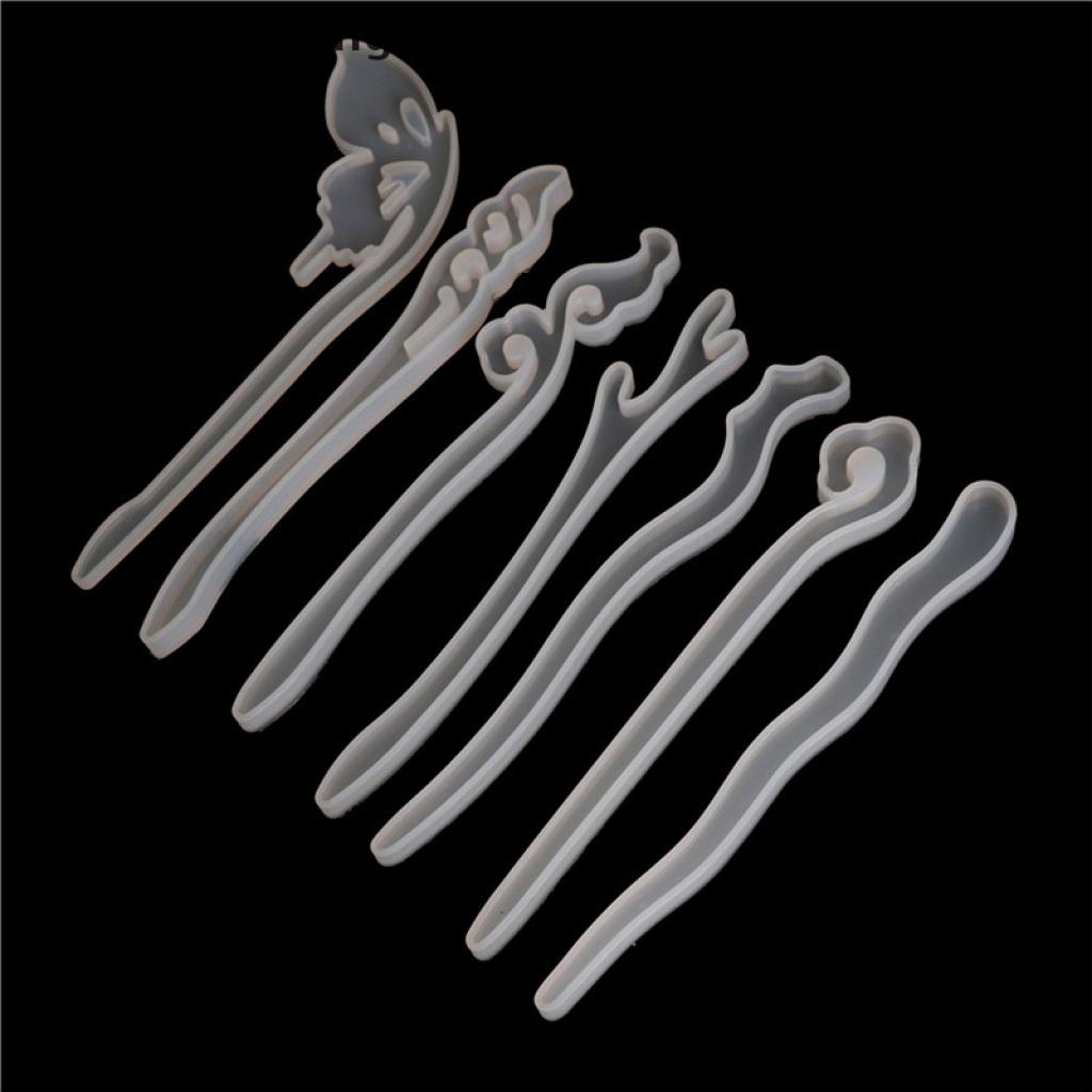 Khuôn Silicon Làm Trâm Cài Tóc Resin Thời Trang DIY
