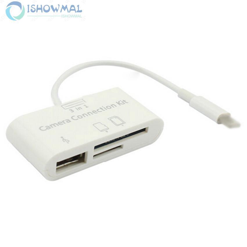 Đầu đọc thẻ nhớ Micro SD DSLR cho iPad iPhone X 8 7 5