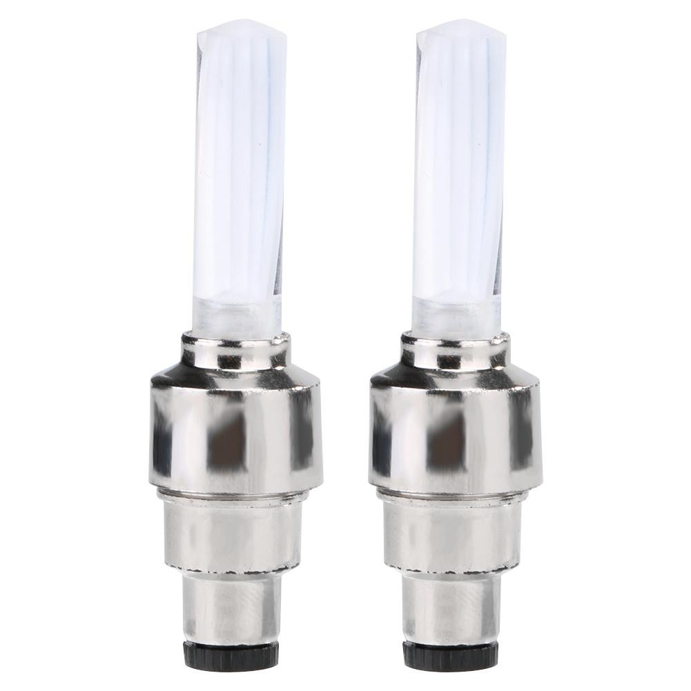 [walkaround] 2pcs Bike Car Motor Wheel Tyre Tire Valve Cap Rim Wheel Stem Cap Lights