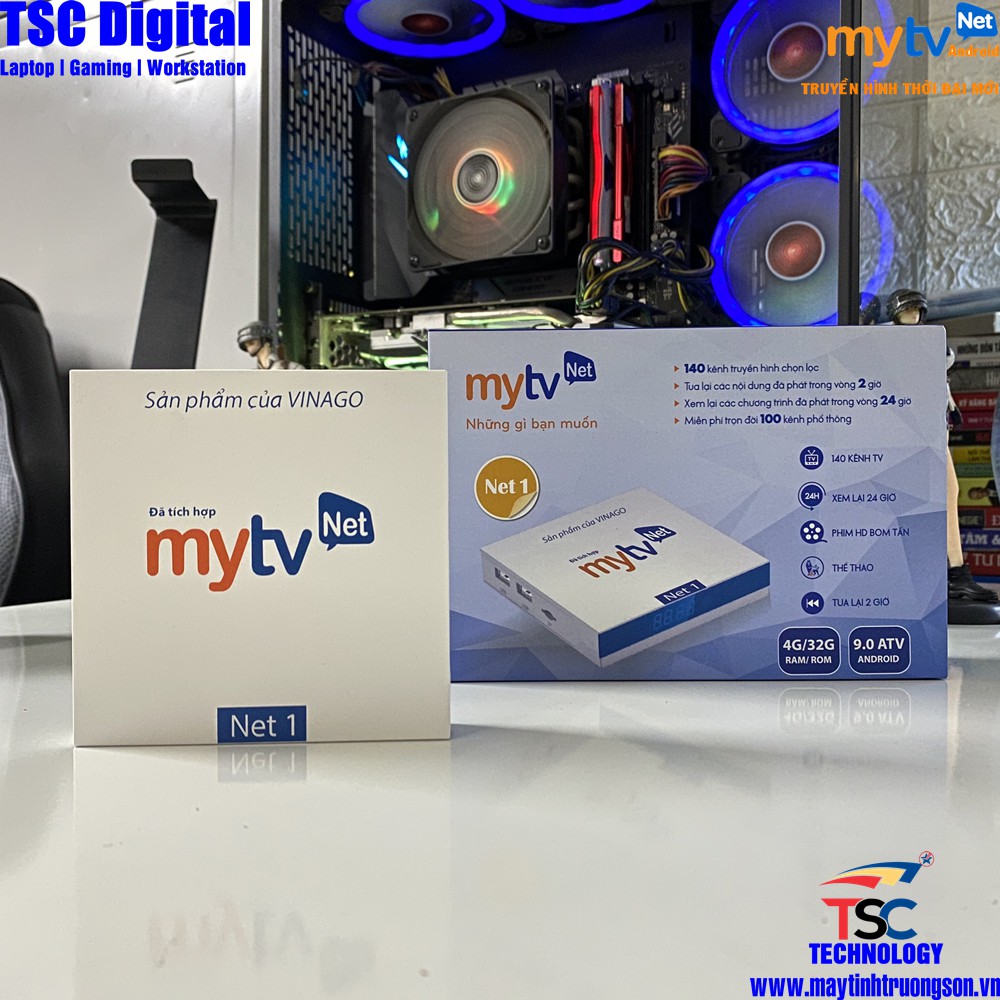 Android TVBOX Có Điều Khiển Giọng Nói MYTV NET1 Ram 4G Rom 32Bb | Chính Hãng iTVPlus