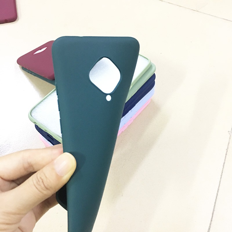 Ốp Điện Thoại TPU Mềm Siêu Mỏng Màu Trơn Đơn Giản Cho Vivo S1 Pro S5 Y9S